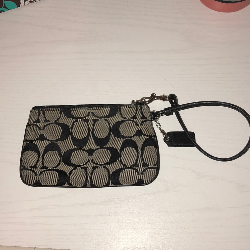 Black Coach wristlet